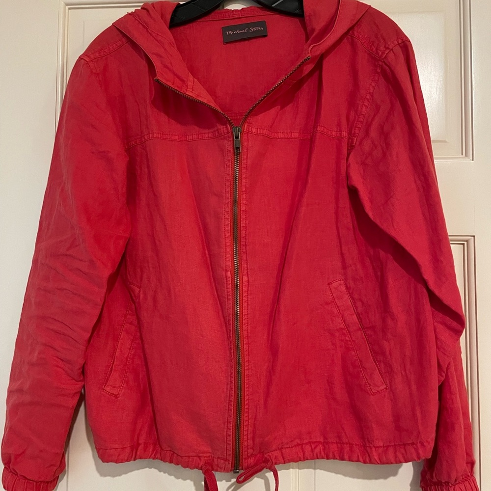 Michael Stars - linen hoodie jacket